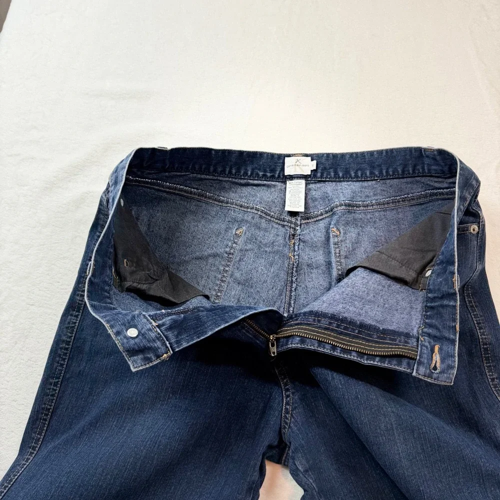 Calvin Klein Jeans Straight Leg Womens 16 Dark Blue Excellent Stretch‎ ZD15J198